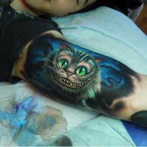 "Cheshire Cat" - татуировка с положителна стойност за оптимистичните хора